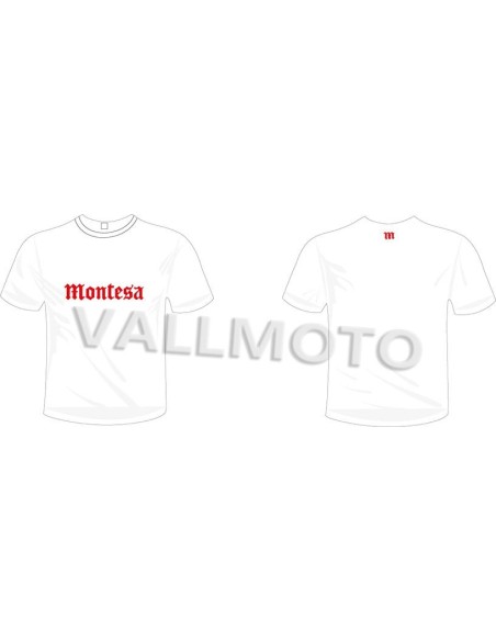 camiseta montesa gotico manga corta