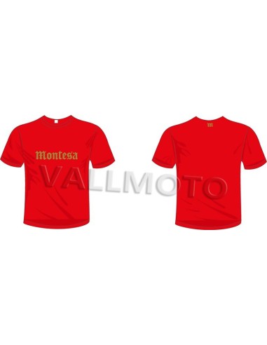 camiseta montesa gotico manga corta