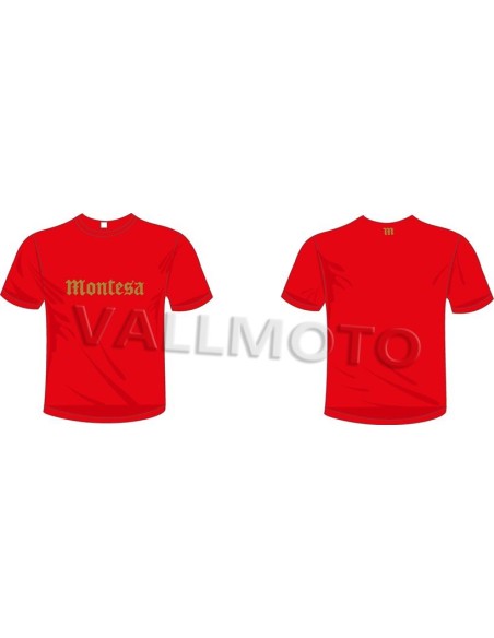 camiseta montesa gotico manga corta