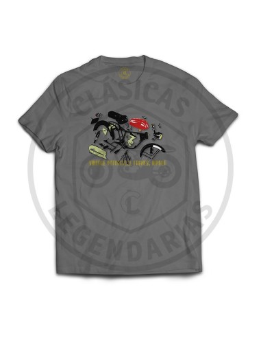 Vintage motorcycle frames Montesa impala t-shirt ref.R01190