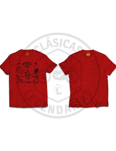 Motorcycle parts vintage t-shirt ref.R01505