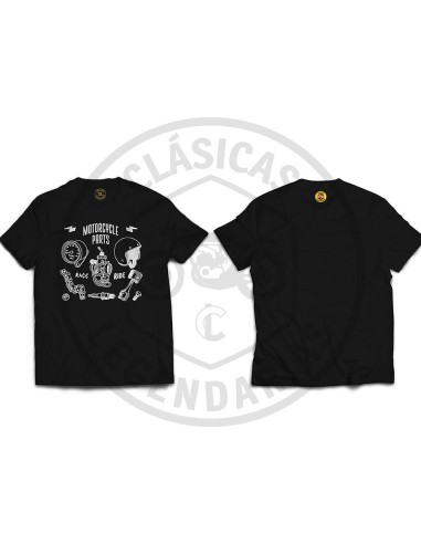 Motorcycle parts vintage t-shirt ref.R01505
