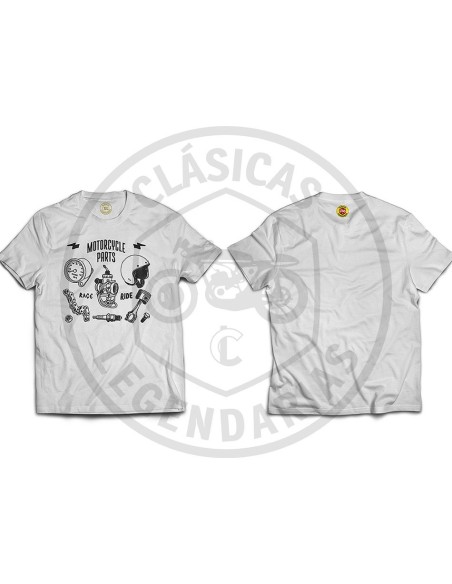 Motorcycle parts vintage t-shirt ref.R01505