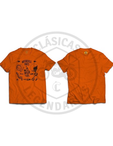 Camiseta Motorcycle parts vintage ref.R01505