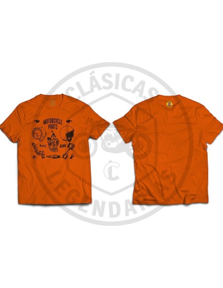 Motorcycle parts vintage t-shirt ref.R01505