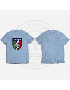 CAMISETA ESCUDO VESPA TRICOLOR 2