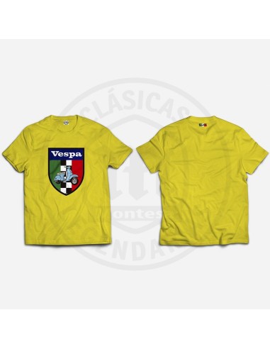 CAMISETA ESCUDO VESPA TRICOLOR