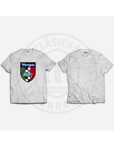 CAMISETA ESCUDO VESPA TRICOLOR