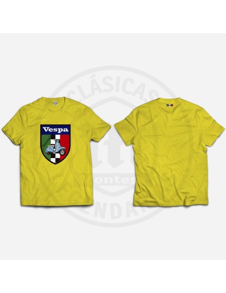 CAMISETA ESCUDO VESPA TRICOLOR