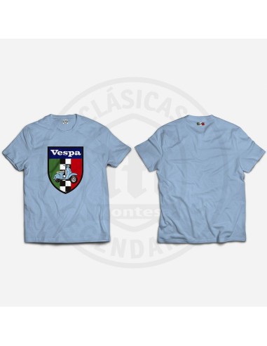 CAMISETA ESCUDO VESPA TRICOLOR