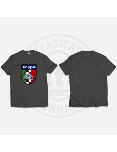 CAMISETA ESCUDO VESPA TRICOLOR