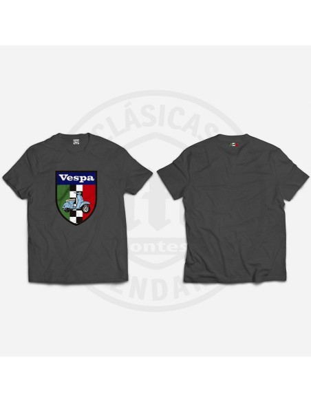 CAMISETA ESCUDO VESPA TRICOLOR
