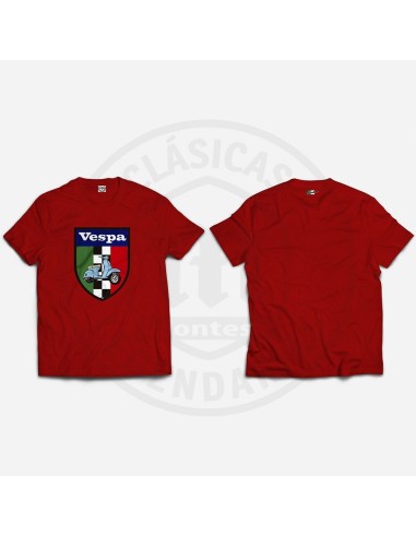 CAMISETA ESCUDO VESPA TRICOLOR