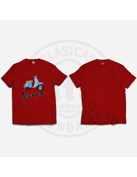 Camiseta Moto Vespa a color