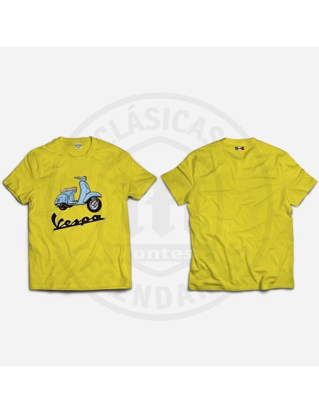 Camiseta Moto Vespa a color