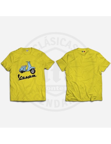 Camiseta Moto Vespa a color
