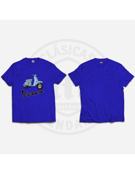 Camiseta Moto Vespa a color