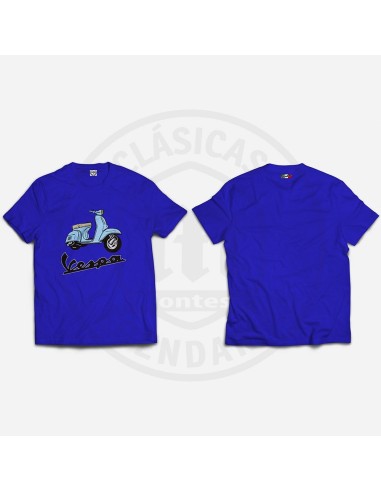 Camiseta Moto Vespa a color