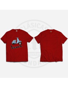 Camiseta Moto Vespa a color 2