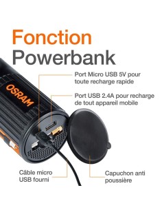 Compresor portatil recargable nanometro osram ref.SF0101010