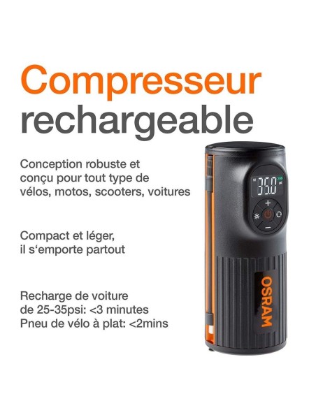 Osram nanometer rechargeable portable compressor ref.SF0101010