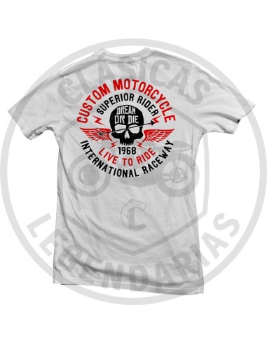 Camiseta dream or die blanca ref.SF0403002