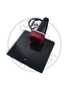 Universal square rear light with license plate ref.SF20141
