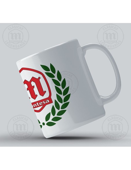 Taza personalizada con logo Montesa laurel