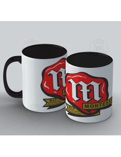 Taza de ceramica personalizada con logo sello Montesa