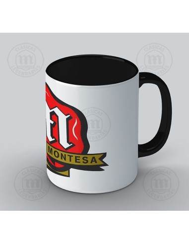 Taza de ceramica personalizada con logo sello Montesa