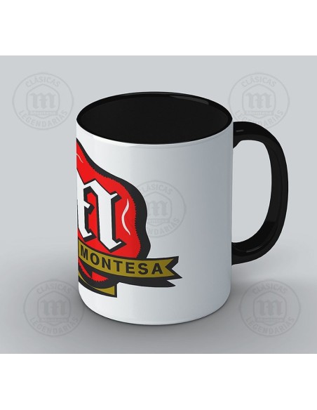 Taza de ceramica personalizada con logo sello Montesa