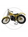 Replica model of the Ossa Trial 350 TR80 motorcycle in yellow, 1:6 scale, ref.11116