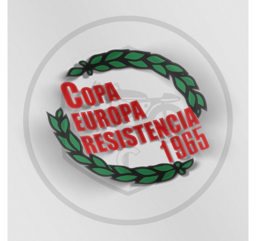 Anagrama adhesivo Copa Europa resistencia Montesa ref.AML-2051