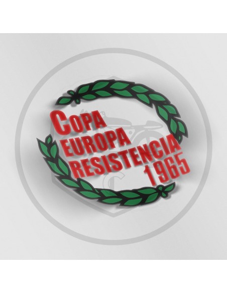 Anagrama adhesivo Copa Europa resistencia Montesa ref.AML-2051