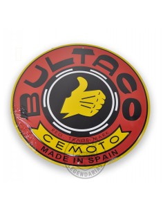 Placa decorativa Bultaco Roja 30 cm. Ref.11121