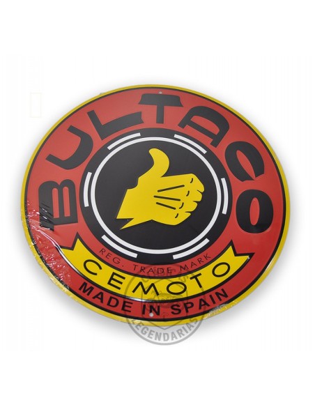 Placa decorativa Bultaco Roja 30 cm. Ref.11121