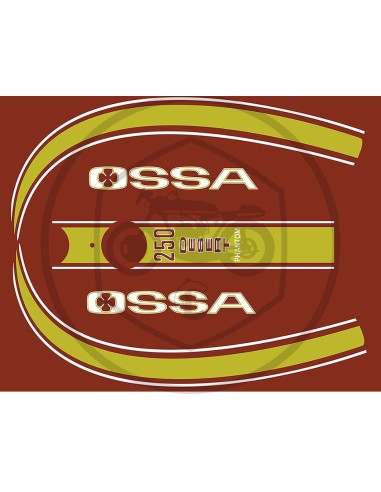 Kit anagrames adhesius Ossa Phantom desert 250 ref.OS00501