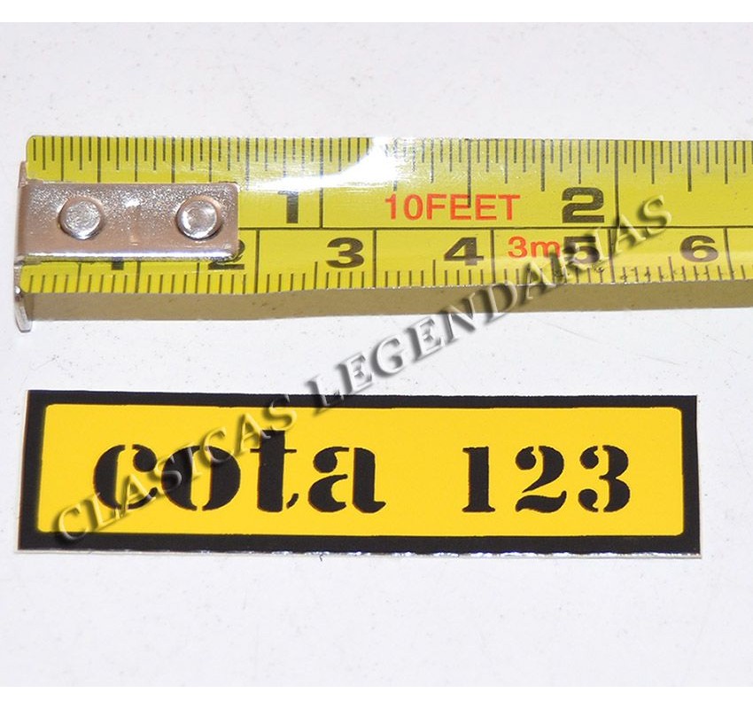 Anagrama Montesa Cota 123 amarillo ref. 1168
