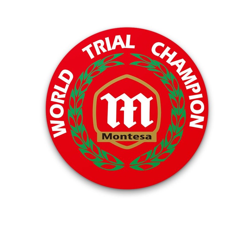 Anagrama logotipo Montesa Wolrd Trial Champion  Clasico Ref. AML-01012