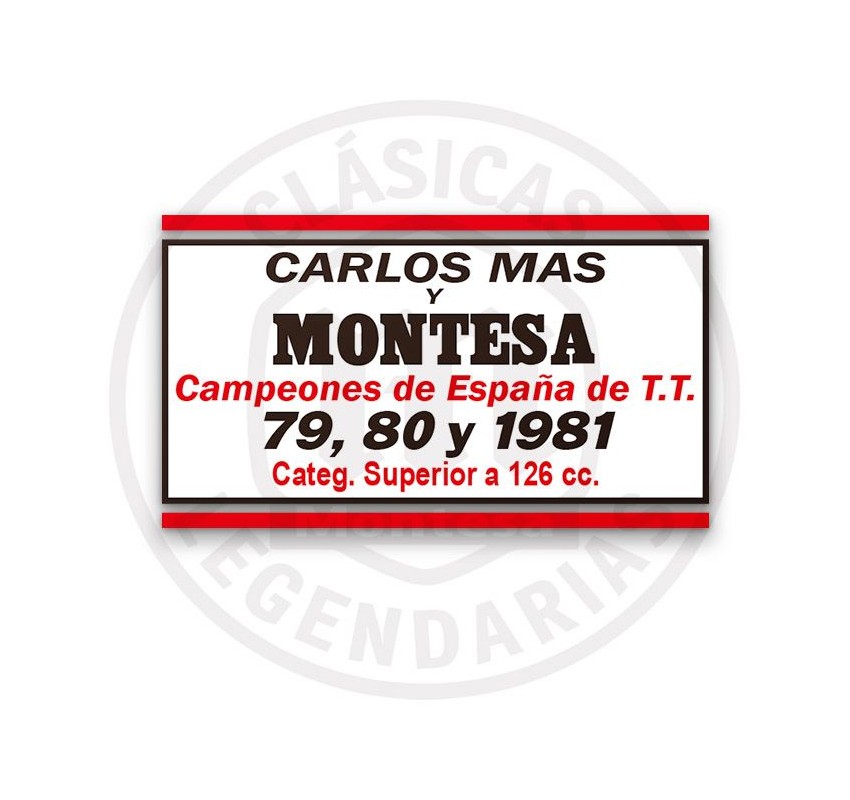 Anagrama Adhesivo Montesa Trial Champion Enduro 80 H7 Ref.A2003