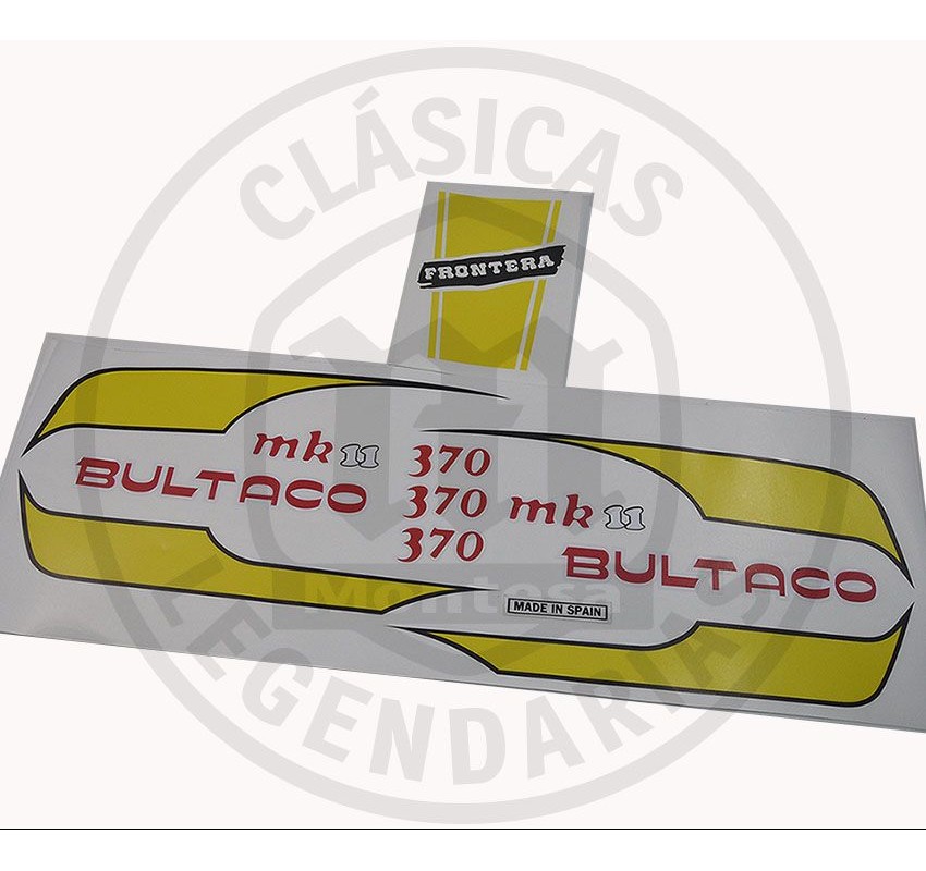 Anagramas adhesivos Deposito Bultaco Frontera MK11 ref.BU020001