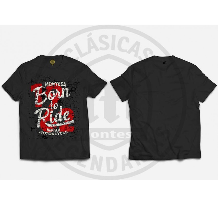 Camiseta Montesa Born to ride Plomo ref.R01150