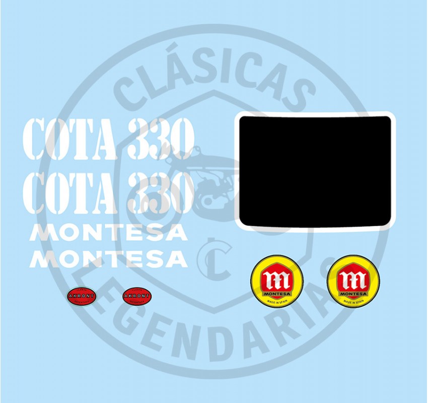 Kit Anagramas adhesivos Montesa Cota 330 ref.61204601