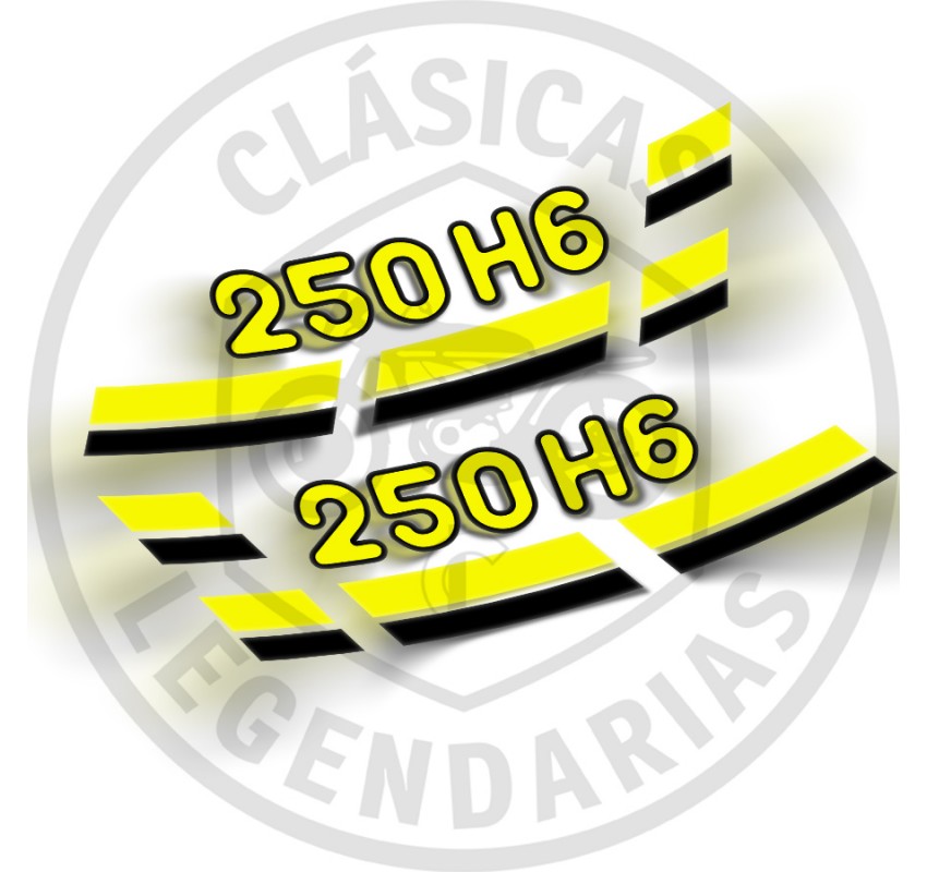 juego de Anagrama adhesivos  tapas lateral Enduro 250 H6