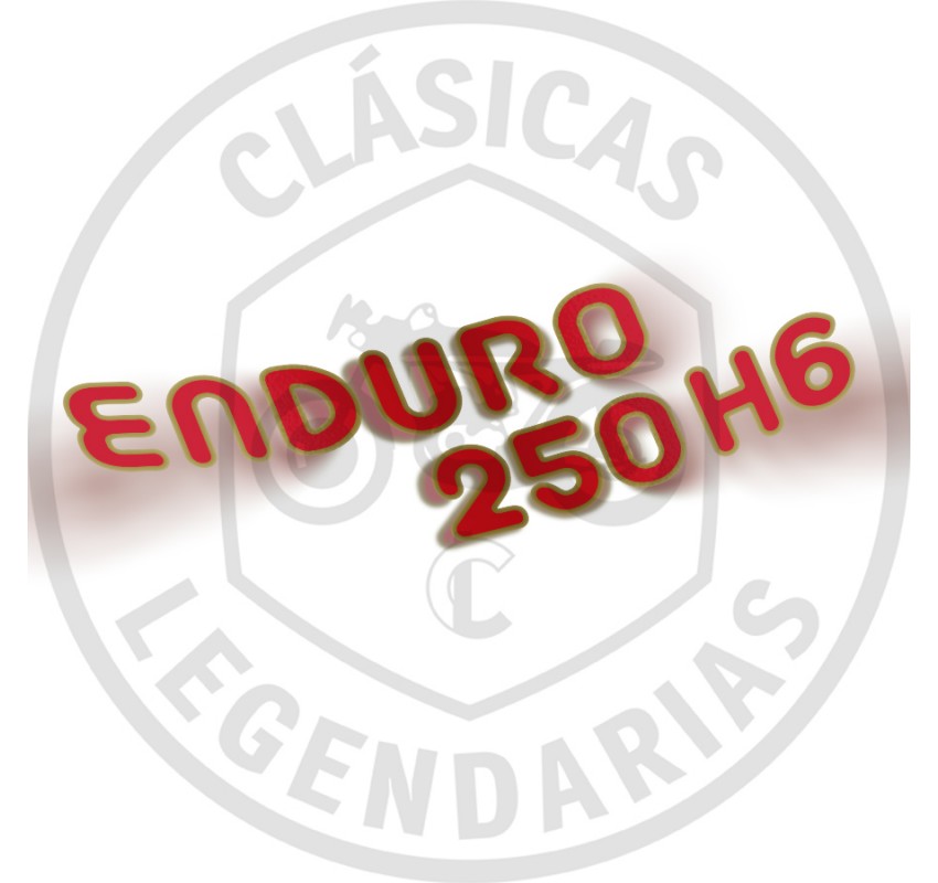 Anagrama adhesiu Placa lateral Montesa Enduro 250 H6