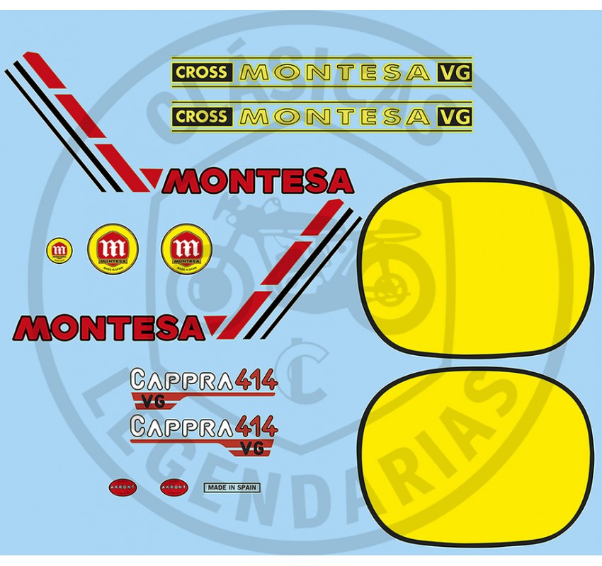 Kit anagramas adhesivos Montesa Cappra 414 VG