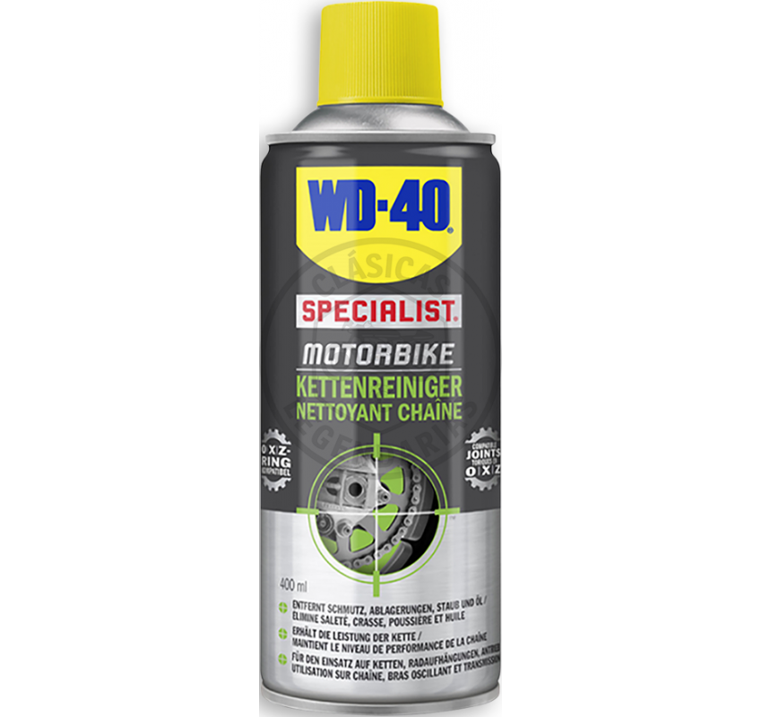 Motorcycle chain cleaner spray WD-40 400 ml, recommended for classic motorcycles