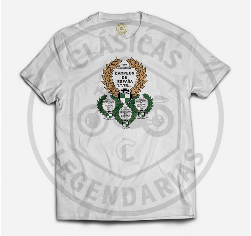 Short sleeve t-shirt with Puch Campeona design