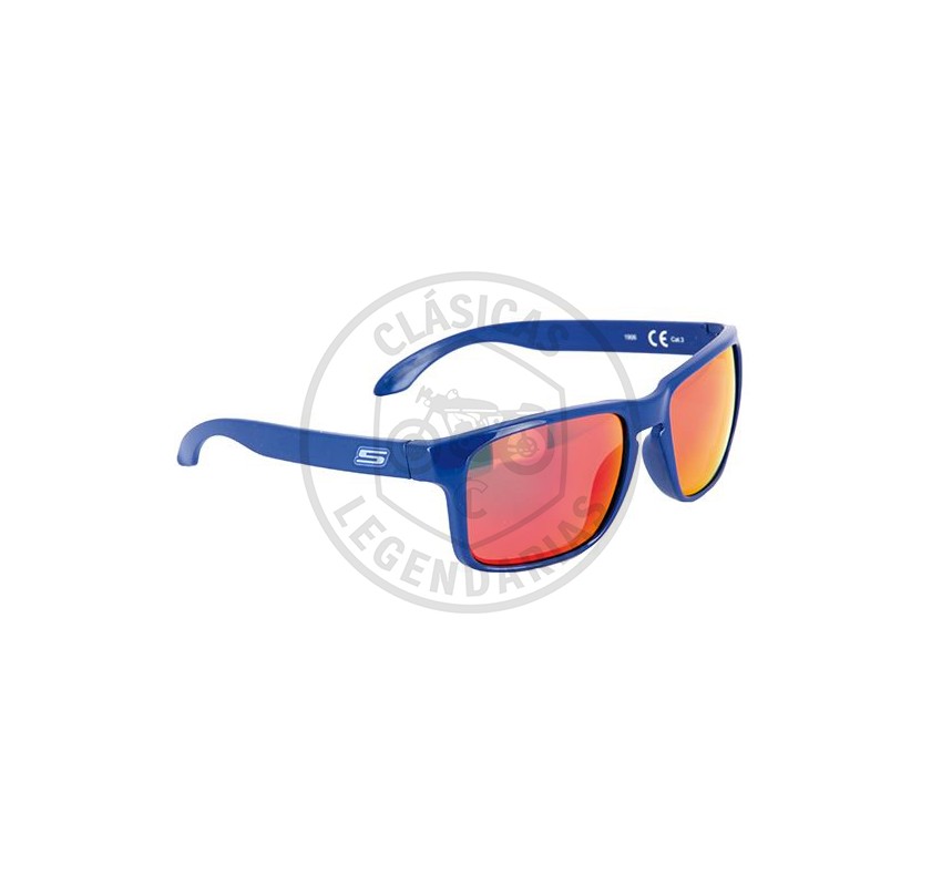 sun23 sunglasses fluor blue frame / orange lenses