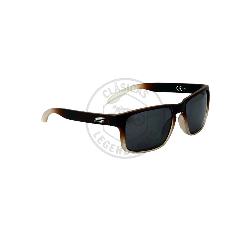 sun23 sunglasses dark beige frame / black lenses category, CAT.3